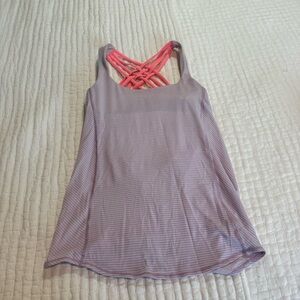 lululemon athletica Crisscross Back Tank in Lavender and Coral